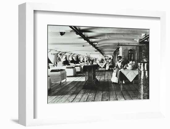 A Copy of a Photograph of the Ward Deck of the Atlas Smallpox Hospital Ship, C1890-C1899-null-Framed Photographic Print