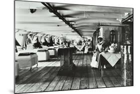 A Copy of a Photograph of the Ward Deck of the Atlas Smallpox Hospital Ship, C1890-C1899-null-Mounted Photographic Print