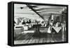 A Copy of a Photograph of the Ward Deck of the Atlas Smallpox Hospital Ship, C1890-C1899-null-Framed Stretched Canvas