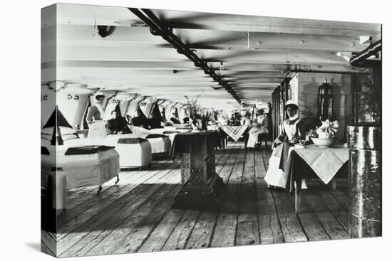 A Copy of a Photograph of the Ward Deck of the Atlas Smallpox Hospital Ship, C1890-C1899-null-Stretched Canvas