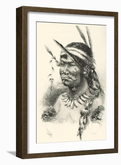 A Coreguaje, Korébahü or Koré Pâín Indian from Caquetá, Colombia-null-Framed Giclee Print