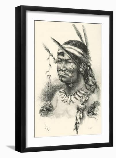A Coreguaje, Korébahü or Koré Pâín Indian from Caquetá, Colombia-null-Framed Giclee Print