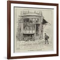 A Corner in Briggate-null-Framed Giclee Print