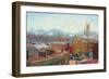 A Corner in Chelsea, 1910 (Oil on Canvas)-Charles Ginner-Framed Giclee Print