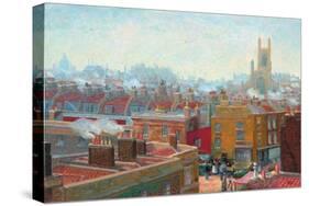 A Corner in Chelsea, 1910 (Oil on Canvas)-Charles Ginner-Stretched Canvas