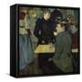 A Corner in the Moulin De La Galette-Henri de Toulouse-Lautrec-Framed Stretched Canvas