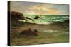 A Corner of the Beach at Concarneau-Claude Emile Schuffenecker-Stretched Canvas