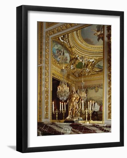 A Corner of the Cabonet Des Jeux, the Card-Room, at Vaux-Le-Vicomte-Charles Le Brun-Framed Giclee Print