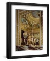 A Corner of the Cabonet Des Jeux, the Card-Room, at Vaux-Le-Vicomte-Charles Le Brun-Framed Giclee Print