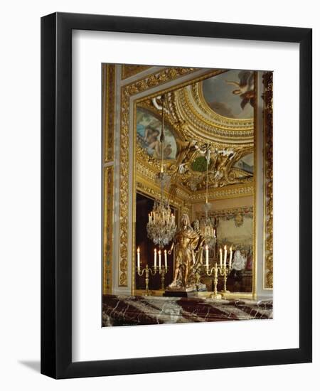 A Corner of the Cabonet Des Jeux, the Card-Room, at Vaux-Le-Vicomte-Charles Le Brun-Framed Giclee Print