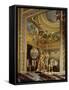 A Corner of the Cabonet Des Jeux, the Card-Room, at Vaux-Le-Vicomte-Charles Le Brun-Framed Stretched Canvas