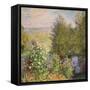 A Corner of the Garden at Montgeron, 1876-7-Claude Monet-Framed Stretched Canvas