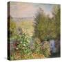 A Corner of the Garden at Montgeron, 1876-7-Claude Monet-Stretched Canvas