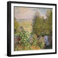 A Corner of the Garden at Montgeron, 1876-7-Claude Monet-Framed Giclee Print