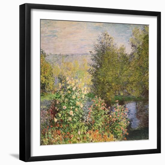 A Corner of the Garden at Montgeron, 1876-7-Claude Monet-Framed Giclee Print