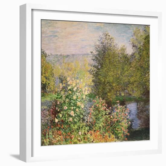 A Corner of the Garden at Montgeron, 1876-7-Claude Monet-Framed Giclee Print