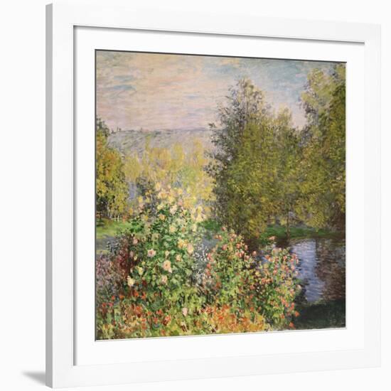 A Corner of the Garden at Montgeron, 1876-7-Claude Monet-Framed Giclee Print