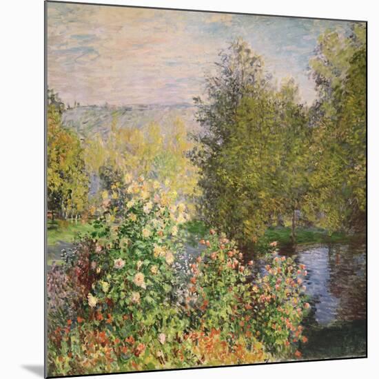 A Corner of the Garden at Montgeron, 1876-7-Claude Monet-Mounted Giclee Print