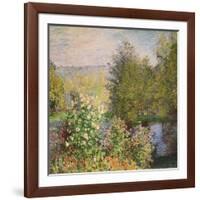 A Corner of the Garden at Montgeron, 1876-7-Claude Monet-Framed Giclee Print