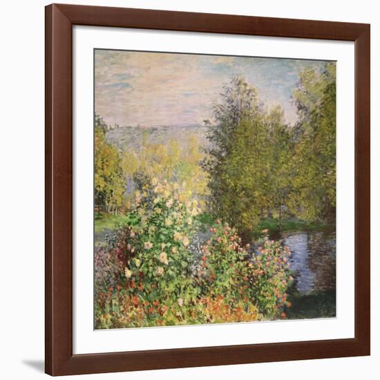 A Corner of the Garden at Montgeron, 1876-7-Claude Monet-Framed Giclee Print