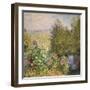 A Corner of the Garden at Montgeron, 1876-7-Claude Monet-Framed Premium Giclee Print