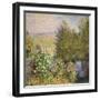 A Corner of the Garden at Montgeron, 1876-7-Claude Monet-Framed Premium Giclee Print