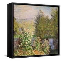 A Corner of the Garden at Montgeron, 1876-7-Claude Monet-Framed Stretched Canvas