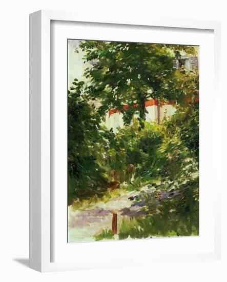 A Corner of the Garden In Rueil, 1882-Edouard Manet-Framed Giclee Print