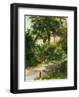 A Corner of the Garden In Rueil, 1882-Edouard Manet-Framed Premium Giclee Print