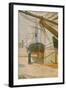 A Corner of the Harbor of Honfleur-Georges Seurat-Framed Art Print