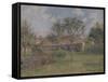 A Corner of the Meadow at Eragny-Camille Pissarro-Framed Stretched Canvas