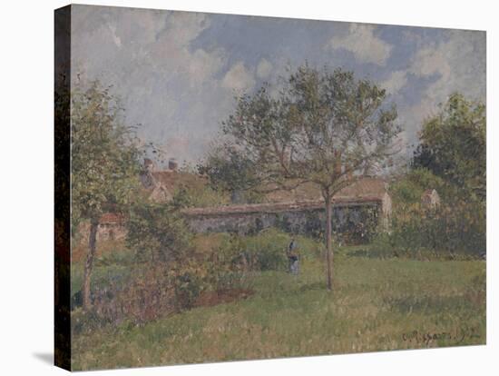 A Corner of the Meadow at Eragny-Camille Pissarro-Stretched Canvas