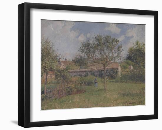 A Corner of the Meadow at Eragny-Camille Pissarro-Framed Giclee Print