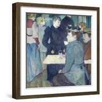 A Corner of the Moulin De La Galette by Henri De Toulouse-Lautrec-Henri de Toulouse-Lautrec-Framed Giclee Print