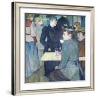 A Corner of the Moulin De La Galette by Henri De Toulouse-Lautrec-Henri de Toulouse-Lautrec-Framed Giclee Print