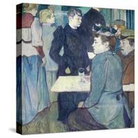 A Corner of the Moulin De La Galette by Henri De Toulouse-Lautrec-Henri de Toulouse-Lautrec-Stretched Canvas