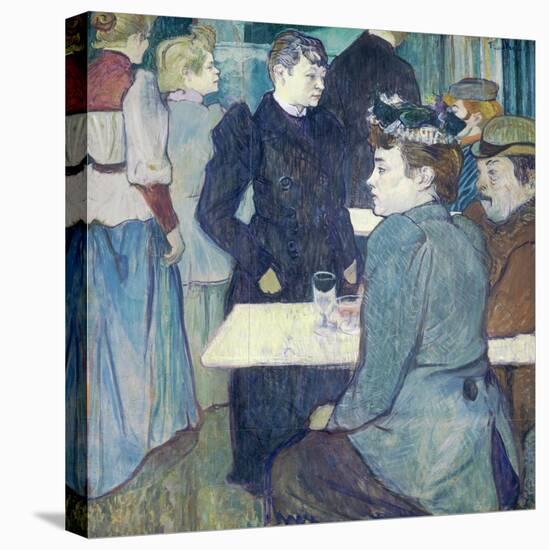 A Corner of the Moulin De La Galette by Henri De Toulouse-Lautrec-Henri de Toulouse-Lautrec-Stretched Canvas