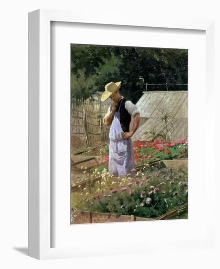 A Corner of the Rose Garden at Bagatelle-Henri Adolphe Laissement-Framed Giclee Print