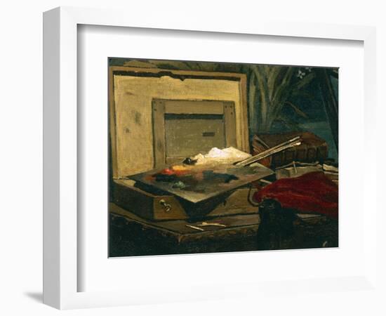 A Corner of the Studio, 1861-Claude Monet-Framed Giclee Print