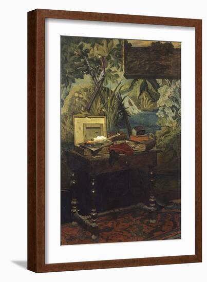 A Corner of the Studio, 1861-Claude Monet-Framed Giclee Print