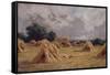 A Cornfield at Harlow, Essex-Henry Parker-Framed Stretched Canvas