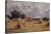 A Cornfield at Harlow, Essex-Henry Parker-Stretched Canvas