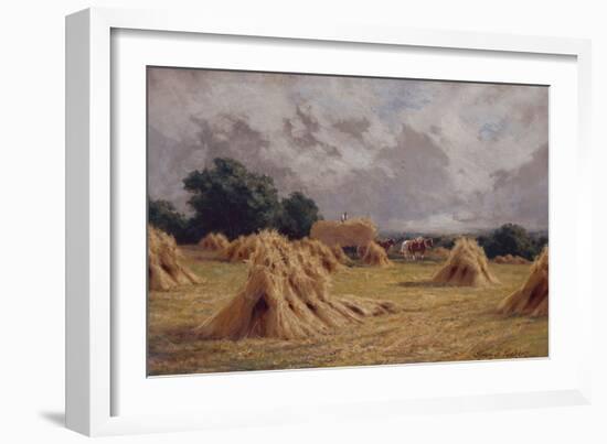 A Cornfield at Harlow, Essex-Henry Parker-Framed Giclee Print