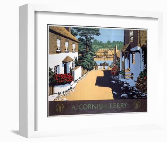 A Cornish Ferry-null-Framed Art Print