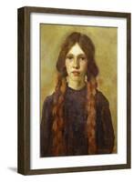 A Cornish Girl-Harold Harvey-Framed Giclee Print