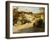 A Cornish Village, 1925 (Oil on Canvas)-Stanhope Alexander Forbes-Framed Giclee Print