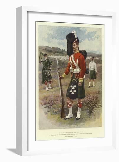 A Corporal of the Princess Louise'S, Argyll and Sutherland Highlanders-William Small-Framed Giclee Print