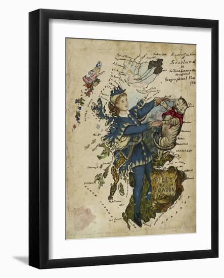 A Correct Outline of Scotland-Lilian Lancaster-Framed Giclee Print