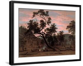 A Corrobery of Natives in Mill's Plains, 1832-John Glover-Framed Giclee Print