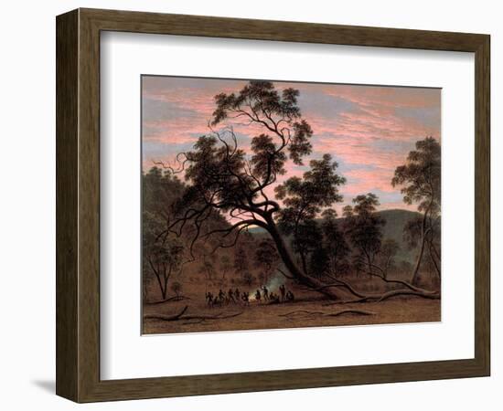 A Corrobery of Natives in Mill's Plains, 1832-John Glover-Framed Giclee Print